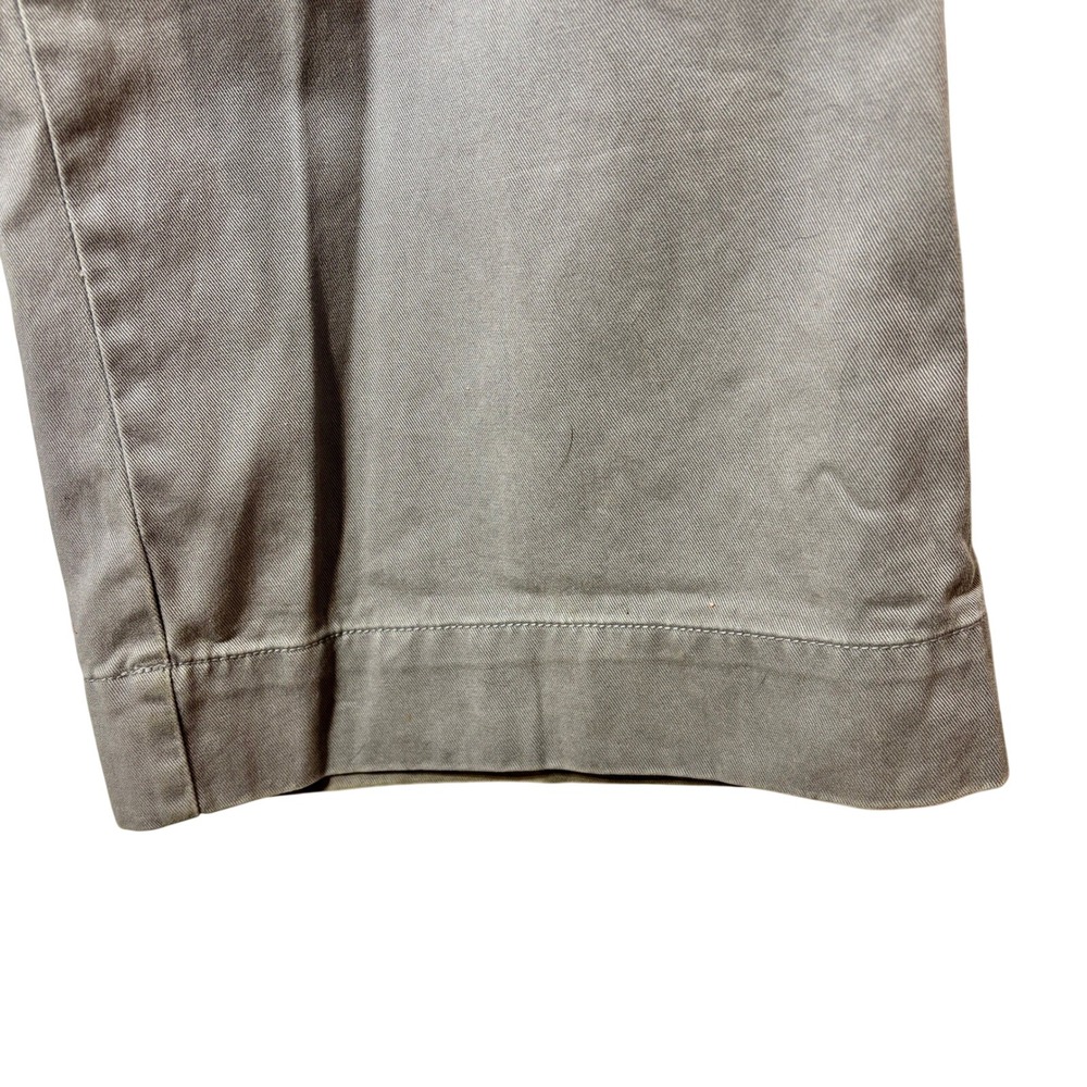 Y2K Abercrombie & Fitch Chino Khakis Gray Wide-Leg Pants Trousers Low Rise - Picture 3 of 8